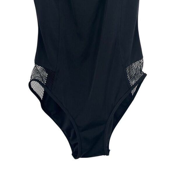Michael Kors Sheer Panel‎ One Piece Swimsuit Black Size 12 - Picture 5 of 9